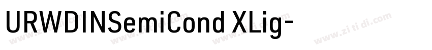 URWDINSemiCond XLig字体转换